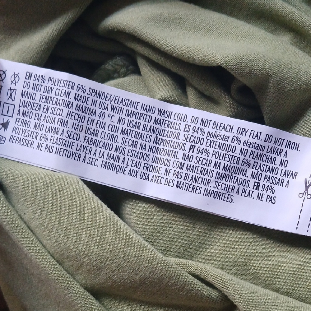 Forever 21 Light Green Ruched Long Sleeve Dress - Picture 8 of 8